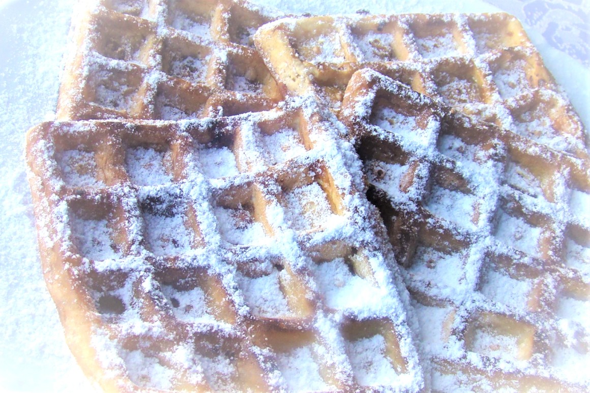 Süße Kürbiswaffeln