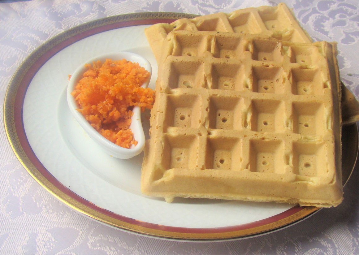 Einfache Kürbiswaffeln