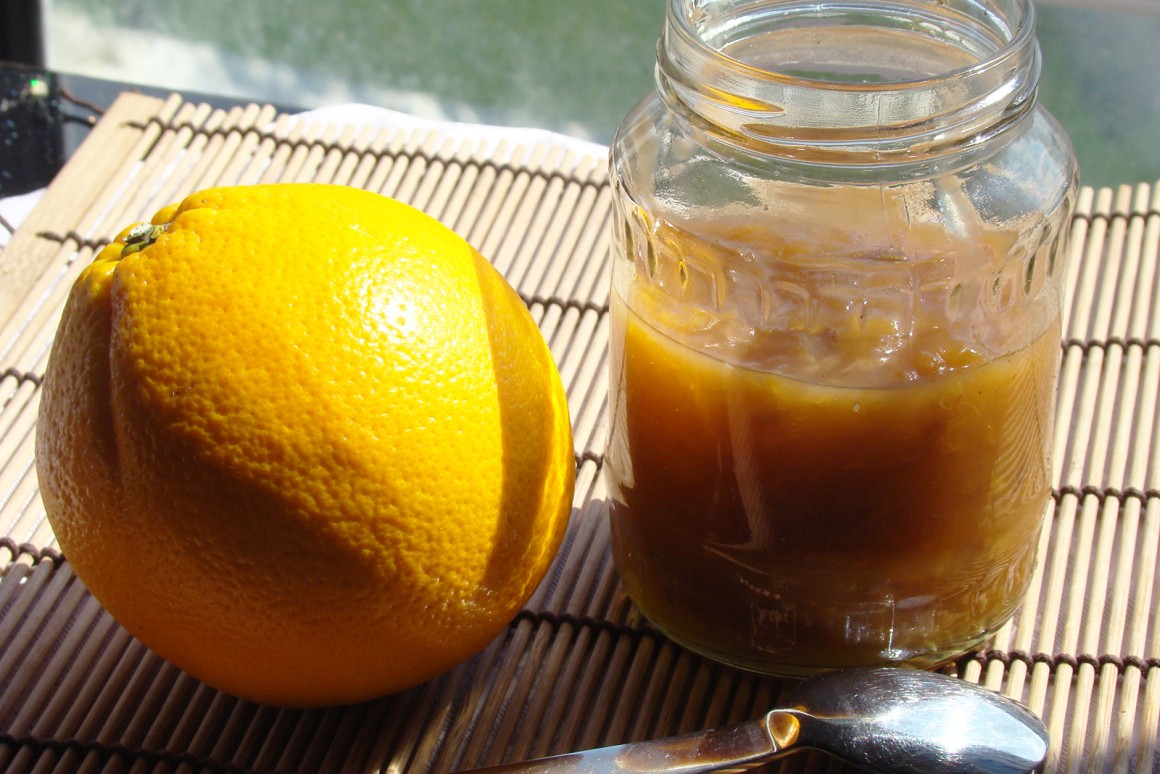 Rhabarbermarmelade mit Orange