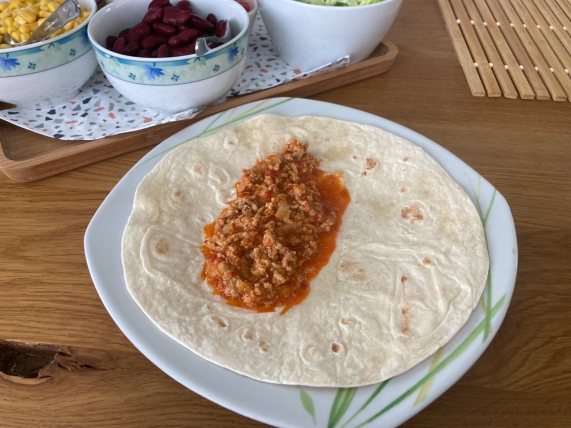 Hackfleischsoße für Wraps - Rezept