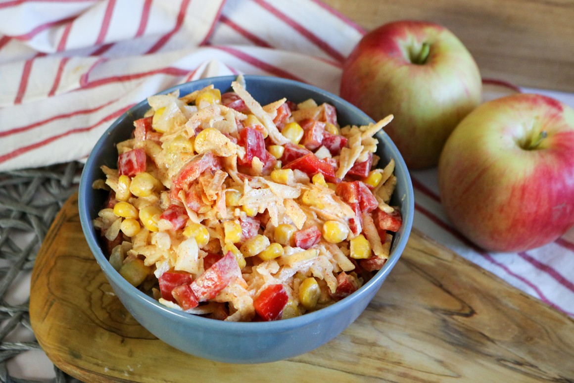 Paprika-Salat mit Mais