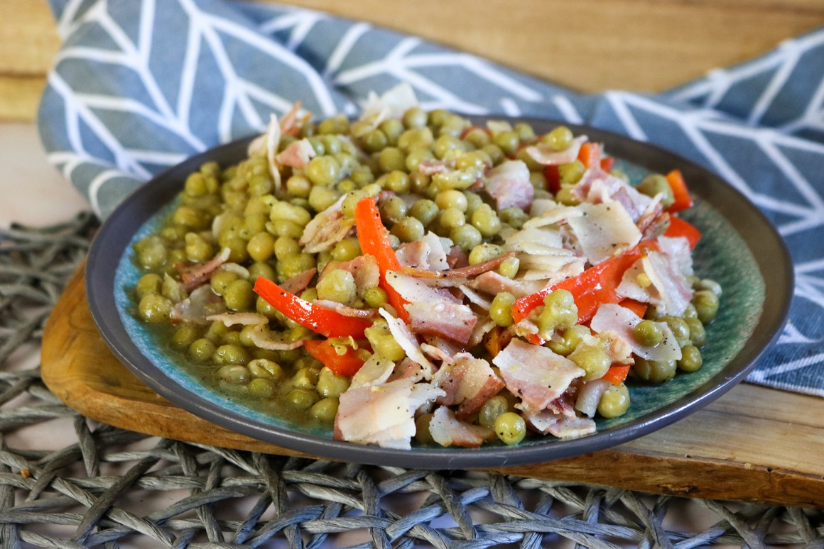 Erbsensauce mit Paprika