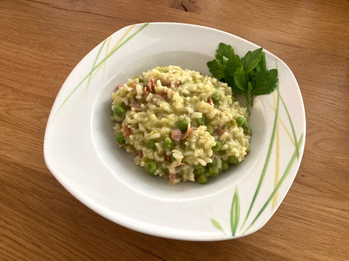 Erbsen-Risotto