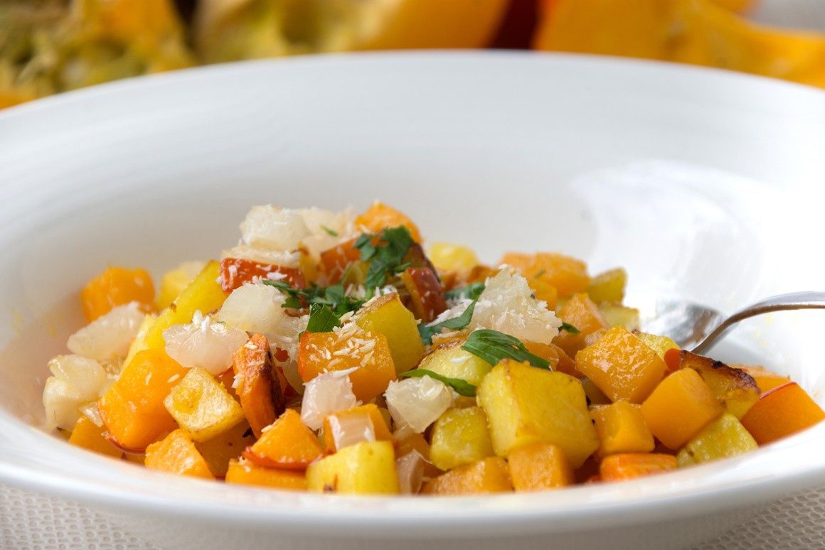 Curry-Kartoffeln mit Kürbis