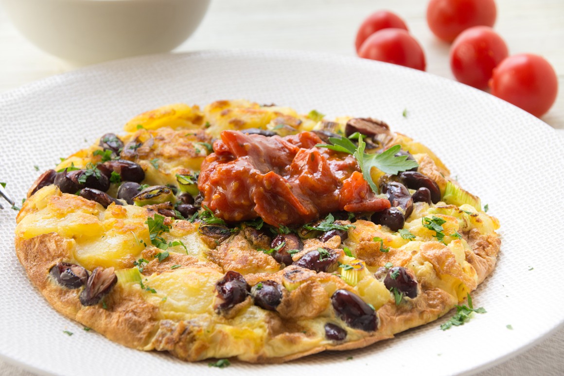 Kartoffel-Bohnen-Tortilla