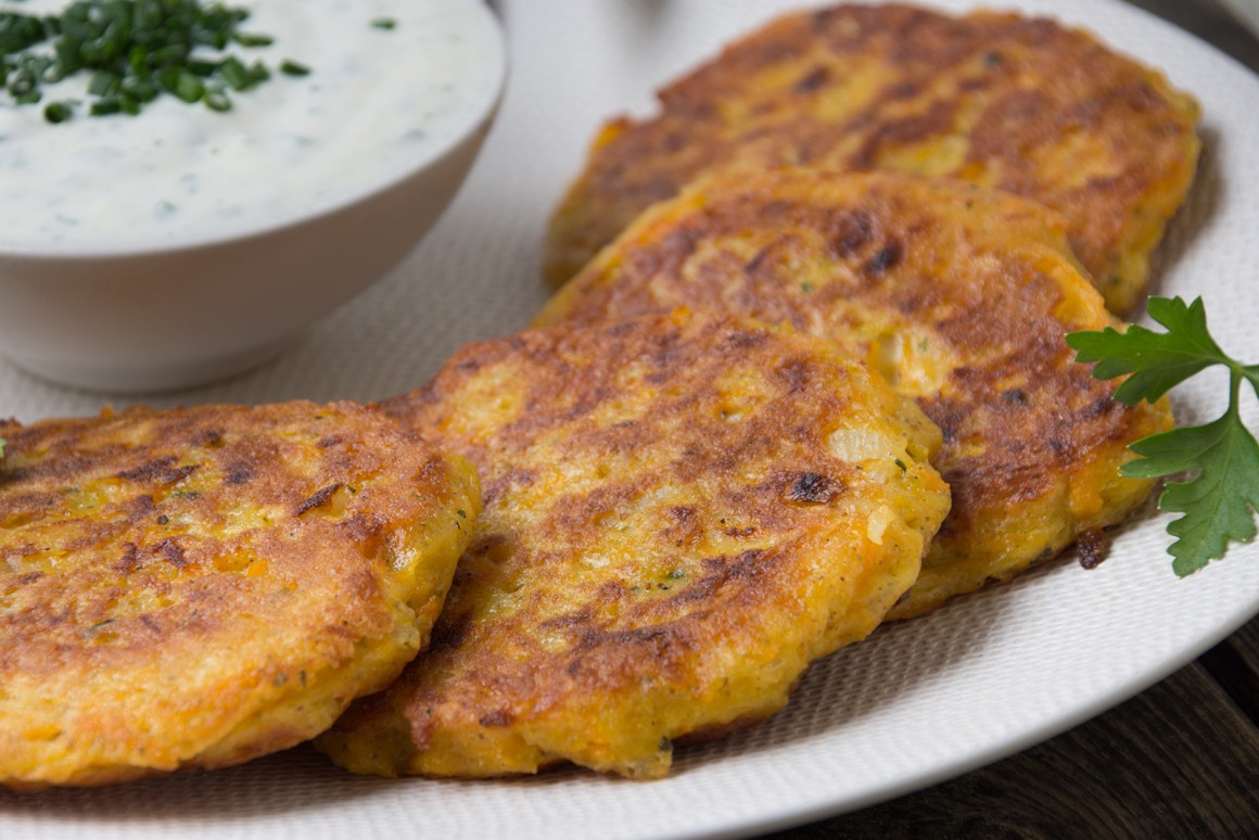Kürbispuffer mit Quark
