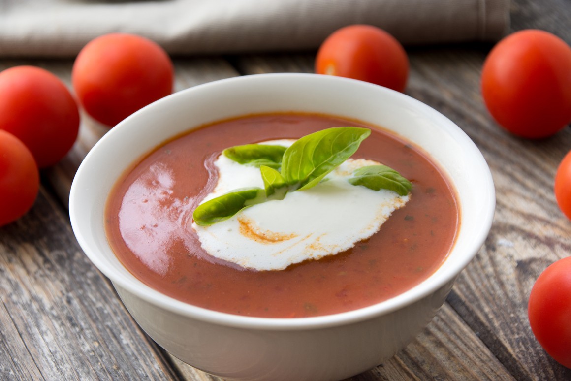 Tomatensuppe mit Basilikum - Rezept
