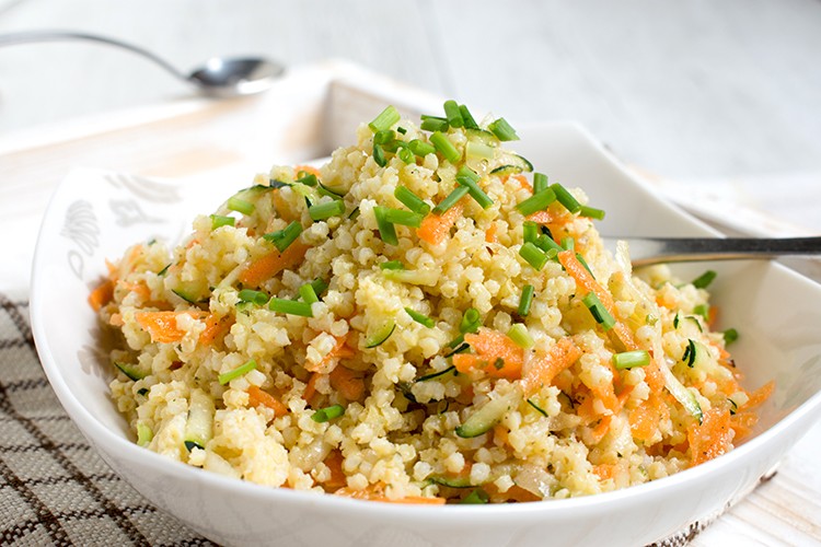 Hirse-Gemüse-Salat