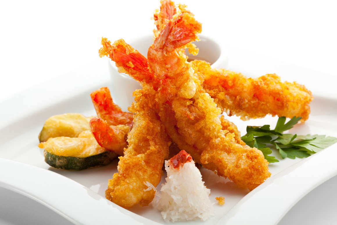 Tempura-Garnelen