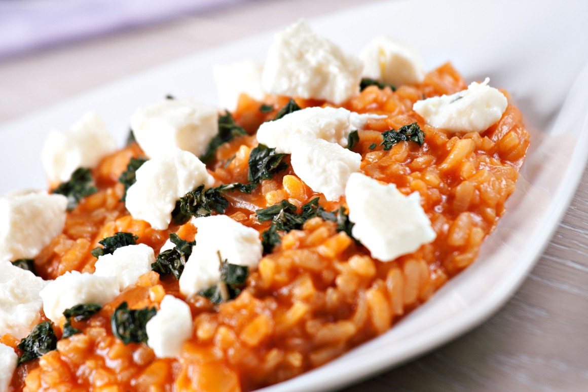 Tomaten-Mozzarella-Risotto