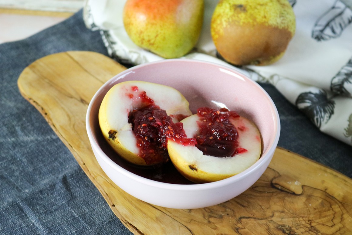 Pochierte Birnen - Rezept