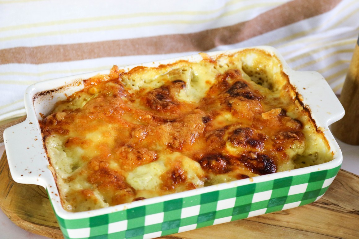 Kartoffelgratin mit Birne