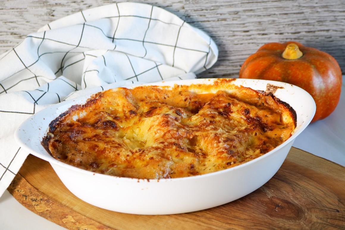 Kürbis-Hack-Lasagne