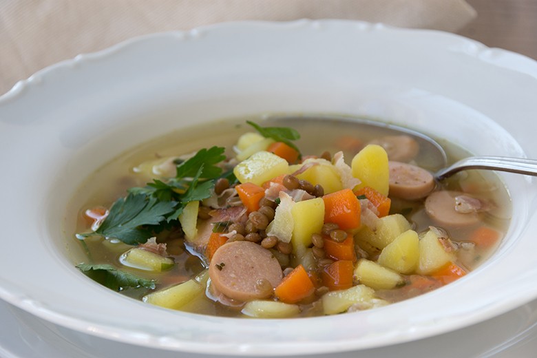 Hessische Linsensuppe
