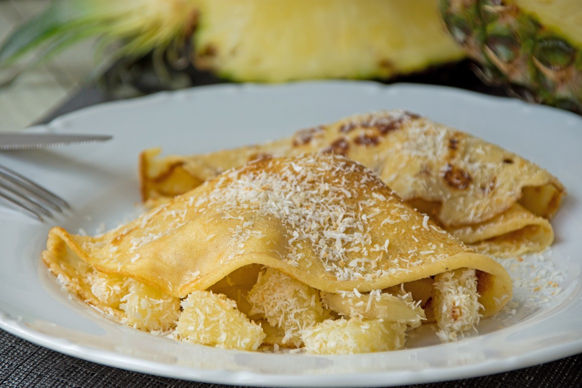Ananas-Pfannkuchen