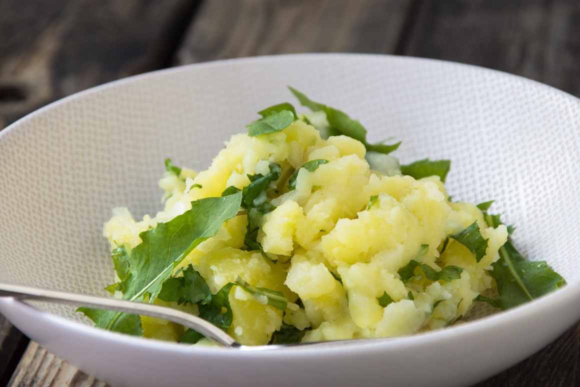 Stampfkartoffeln mit Löwenzahn - Rezept