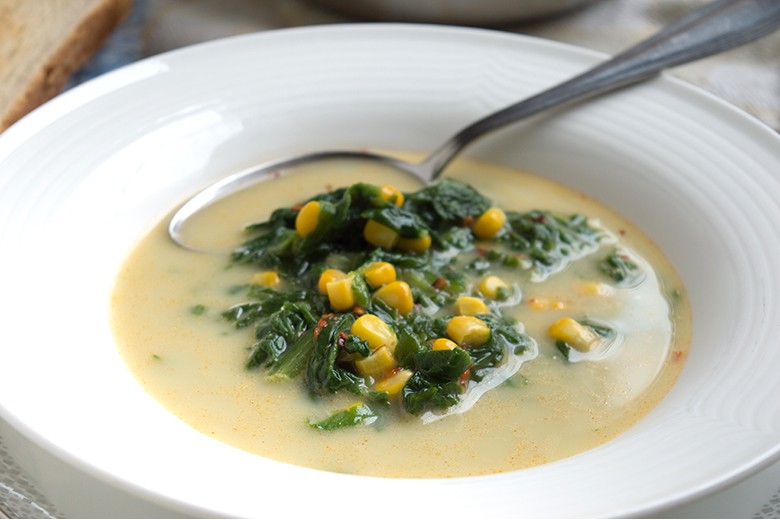 Spinat-Lauch-Suppe