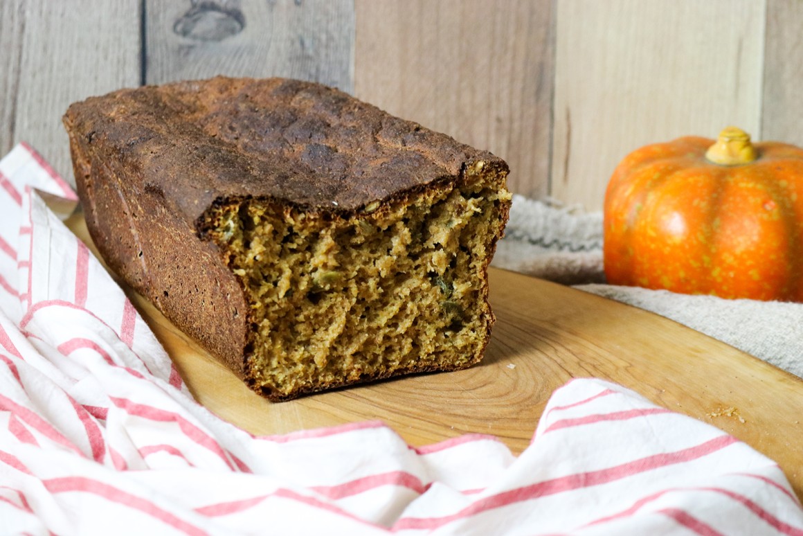 Kürbisbrot mit Dinkelmehl
