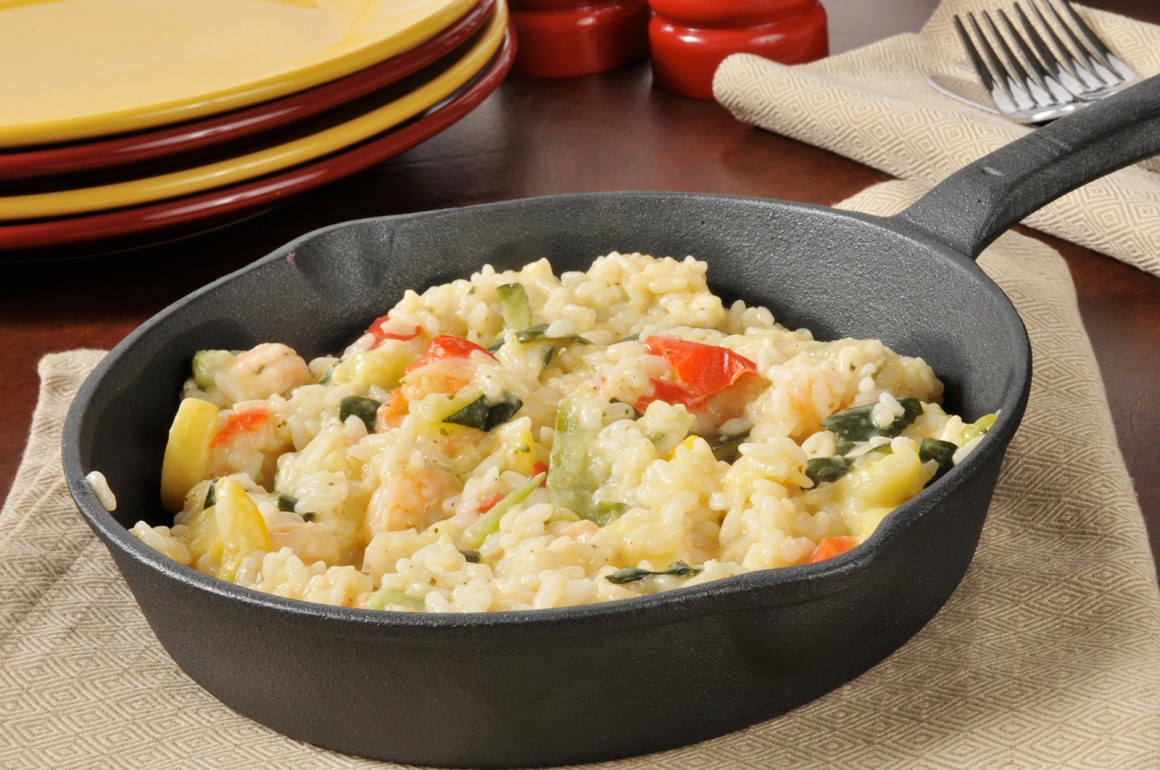 Knoblauch-Garnelen-Risotto