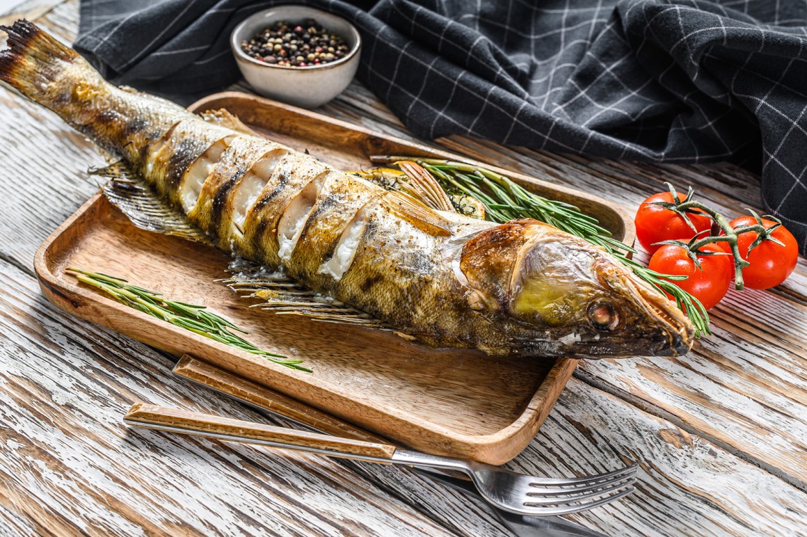 Gegrillter Zander