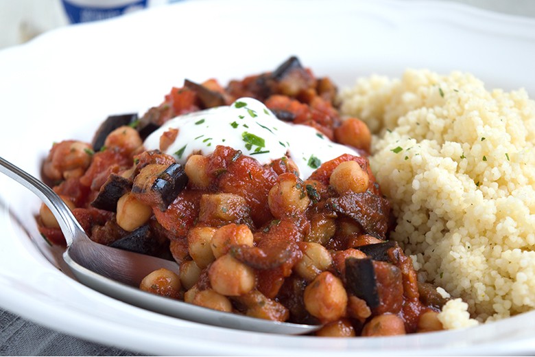 Orientalische Gemüsepfanne mit Couscous