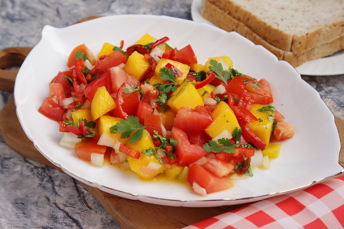 Mangosalat mit Fenchel