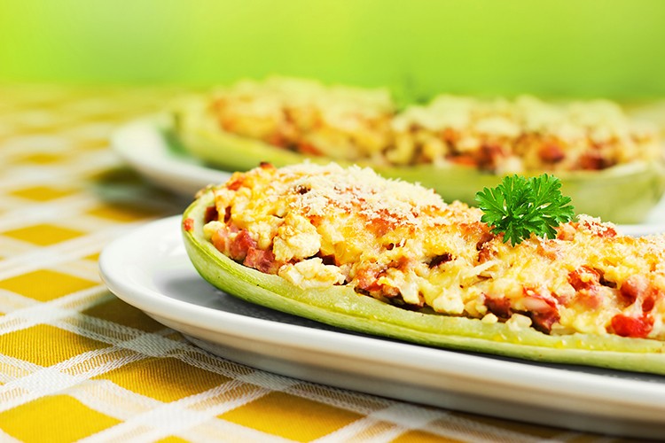 Zucchini-Schiffchen