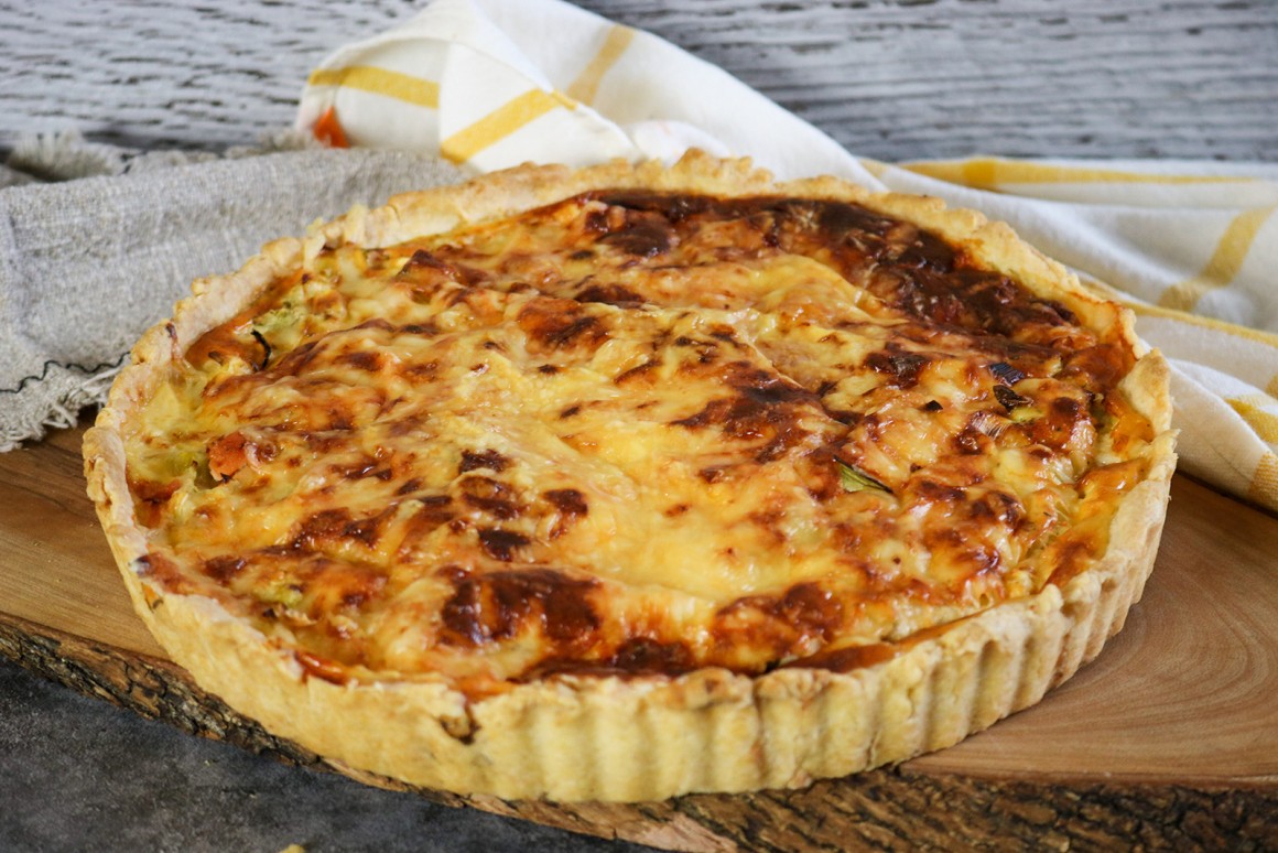 Lauchquiche mit Lachs - Rezept