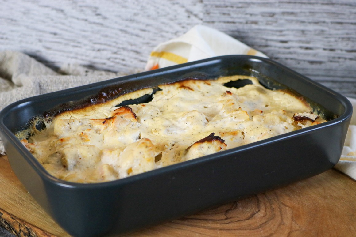 Blumenkohlgratin mit Lachs - Rezept