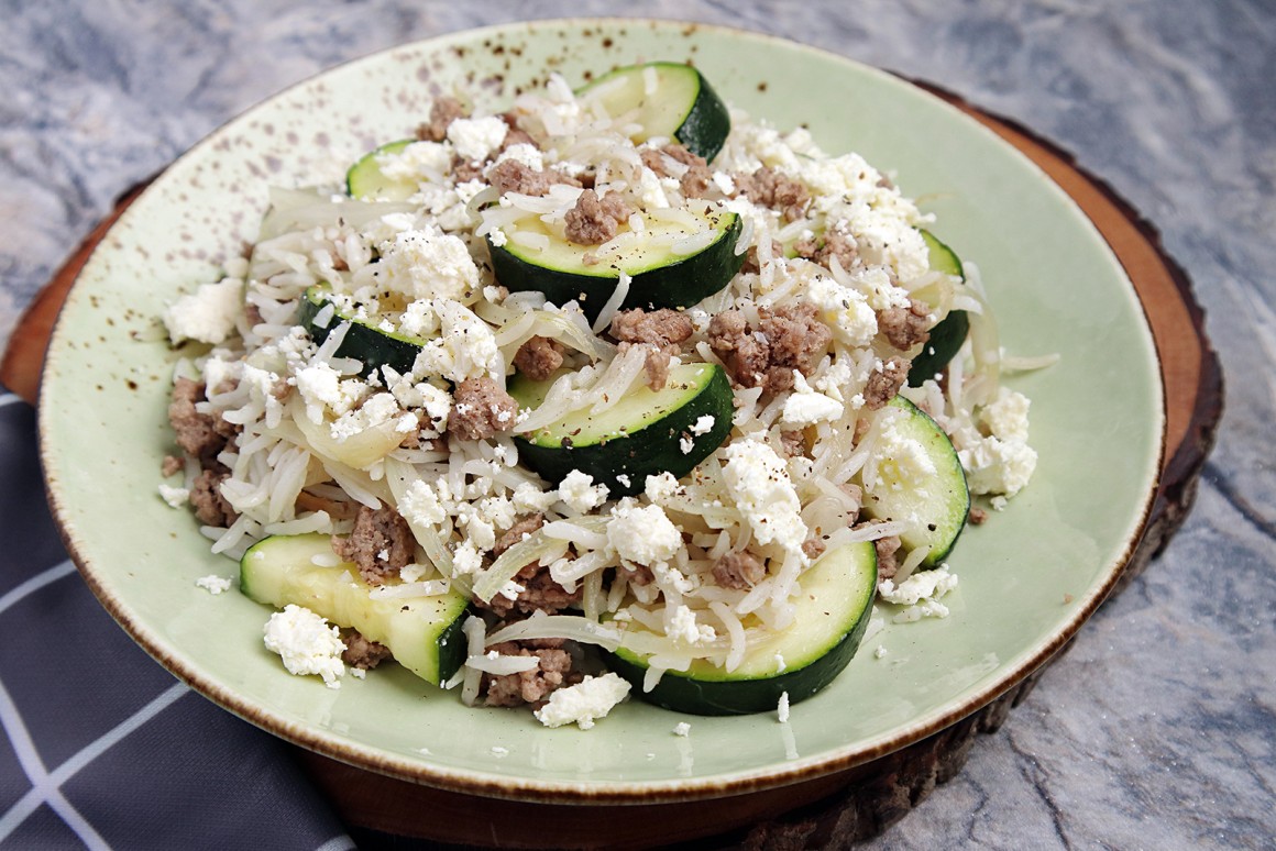 Reis-Zucchini-Pfanne