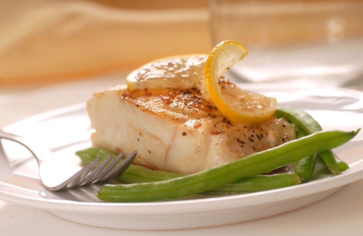 Kabeljaufilet mit grünen Bohnen