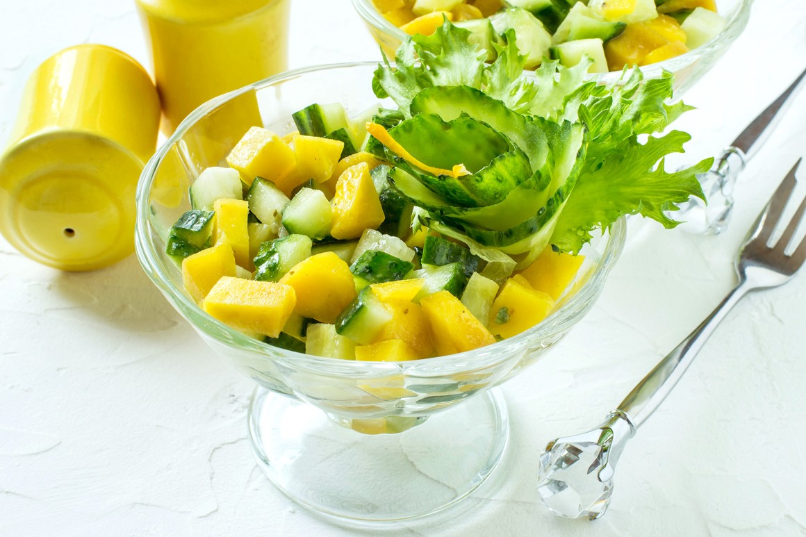 Gurken-Mango-Salat - Rezept