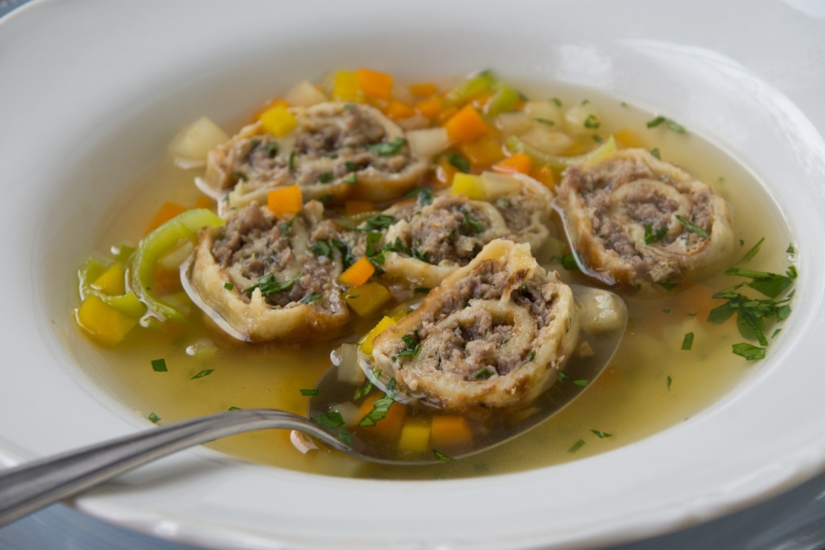 Brätstrudelsuppe - Rezept