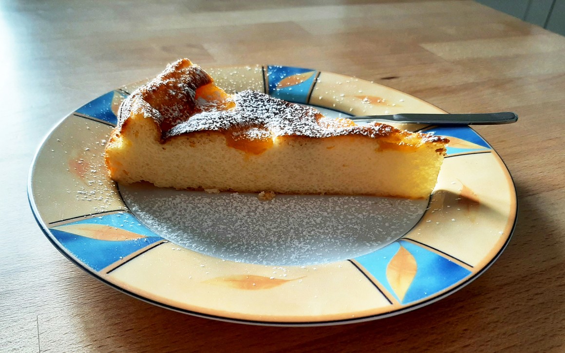 Quark-Mandarinen-Kuchen ohne Boden