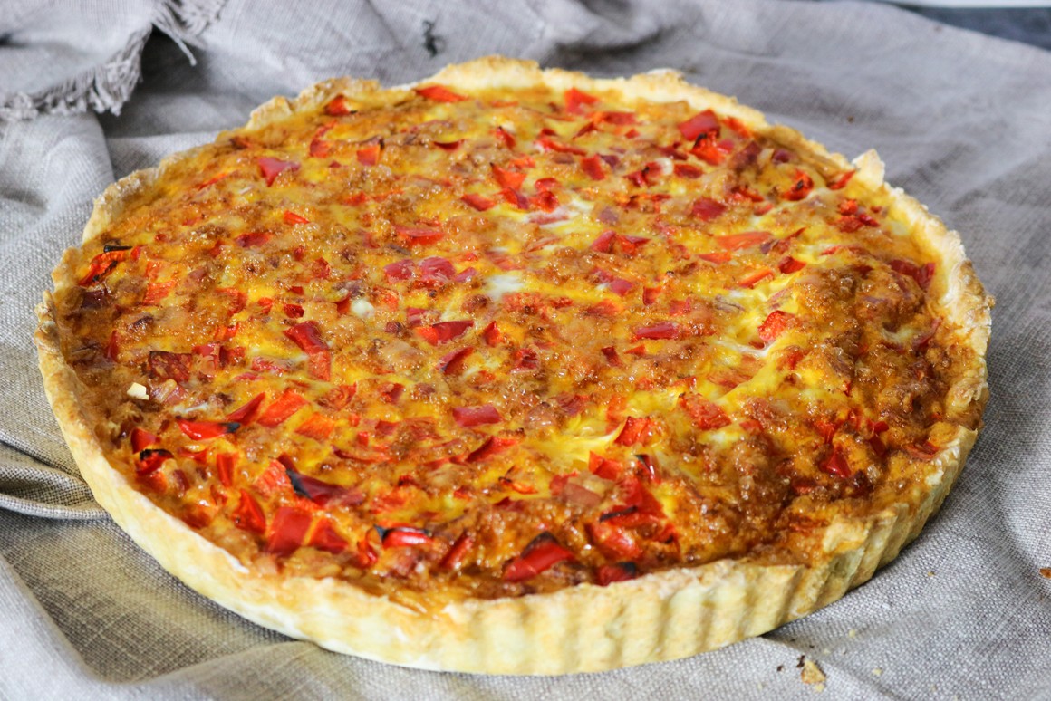 Paprika-Quiche - Rezept