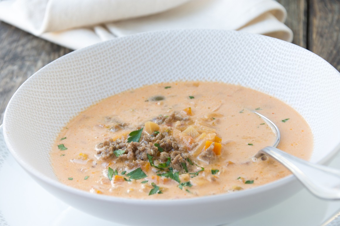 Sauerkrauteintopf mit Hackfleisch