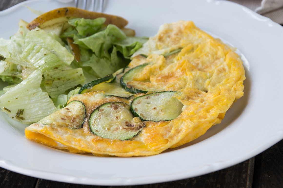 Omelett mit Zucchini