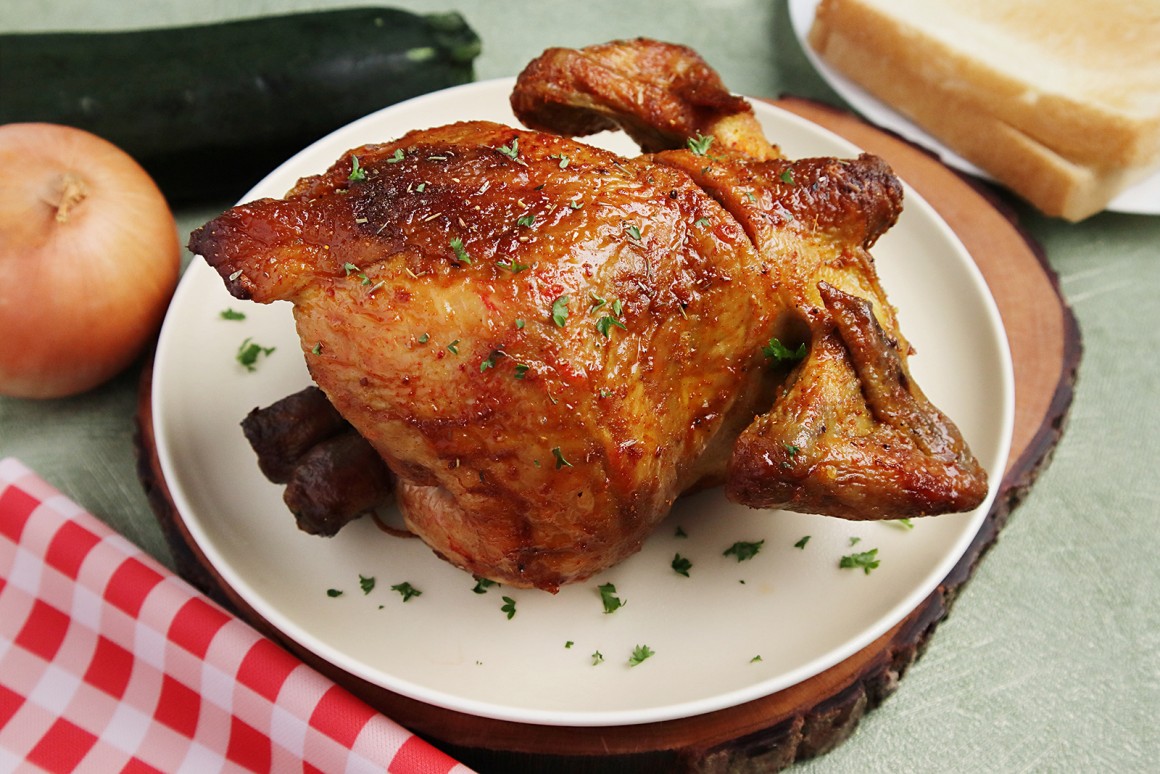 Brathähnchen mit Füllung - Rezept