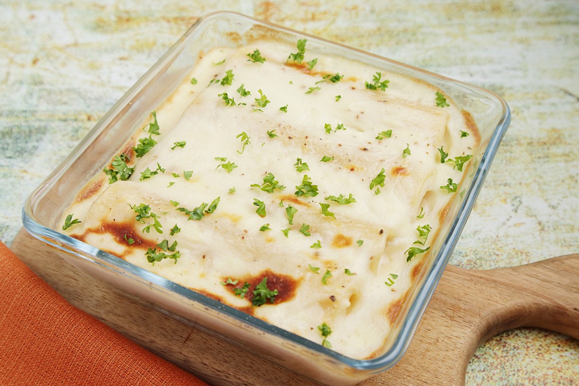 Cannelloni mit Lachs-Ricotta-Füllung