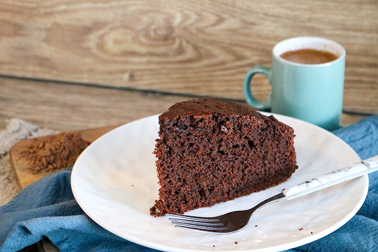 Schokoladen-Mocha-Kuchen mit Ingwer