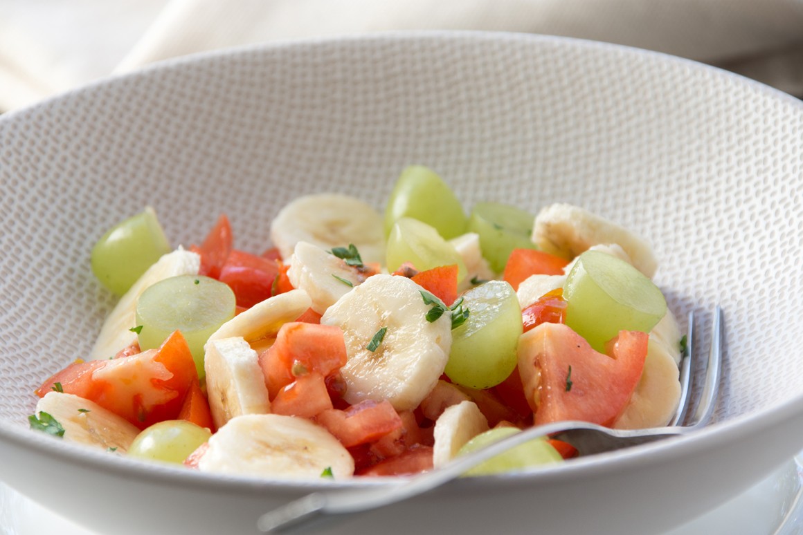 Tomatensalat mit Bananen - Rezept