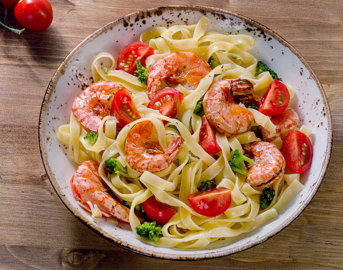 Garnelenspaghetti