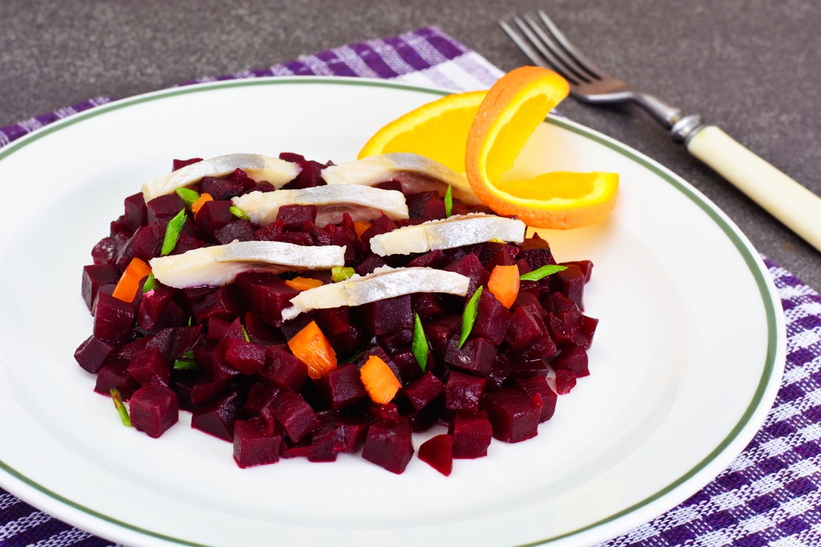 Rote-Bete-Salat mit Hering