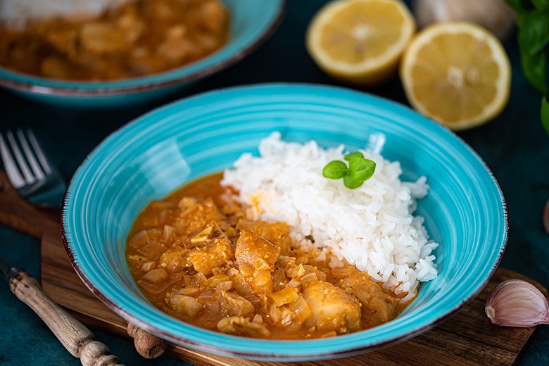 Seelachs-Curry