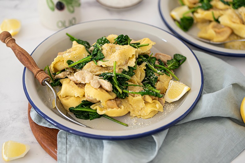 Tortelloni mit Hähnchenbrust