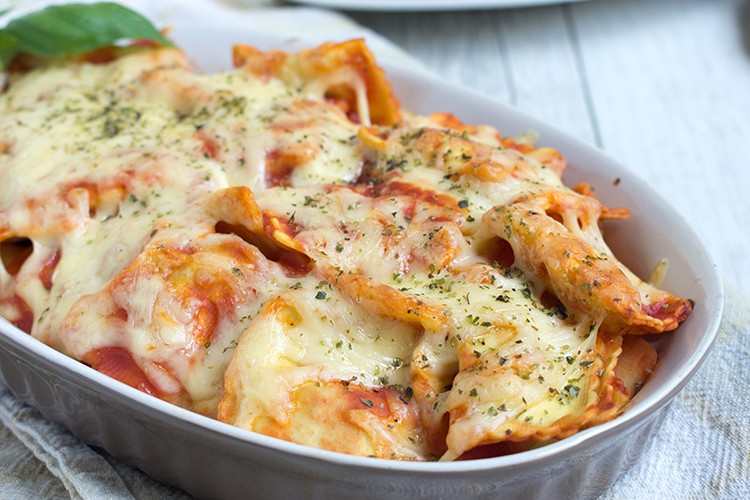 Ravioli-Auflauf