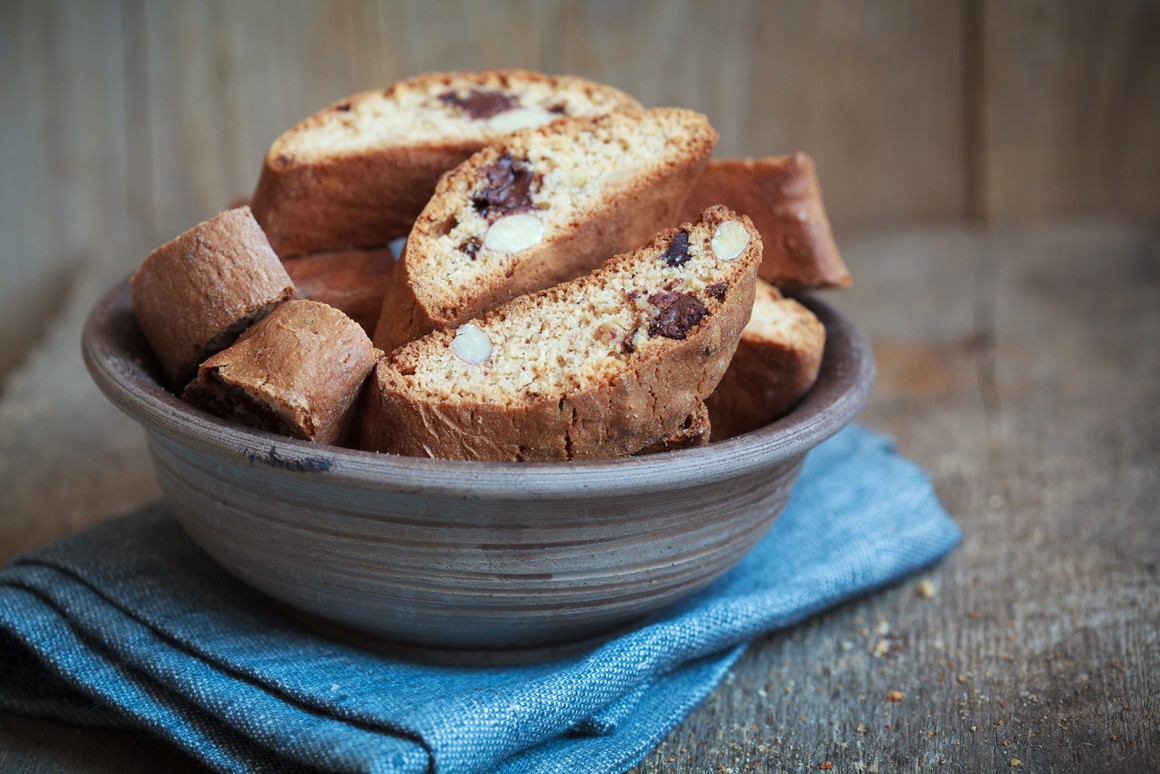 Cantuccini mit Schokolade