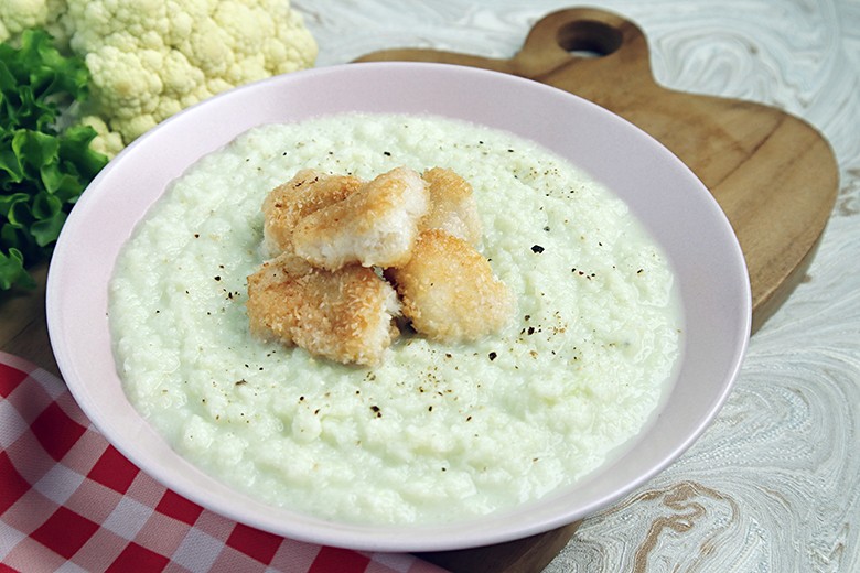 Kokosfilet mit Blumenkohlpüree