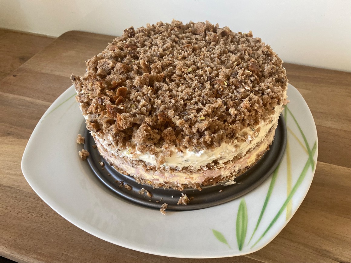 Schwarzbrottorte - Rezept