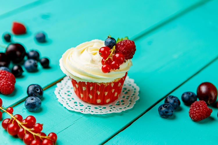 Beeren-Mascarpone-Cupcakes
